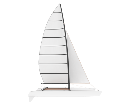 Sail boat isolated on background. 3d rendering - illustration png