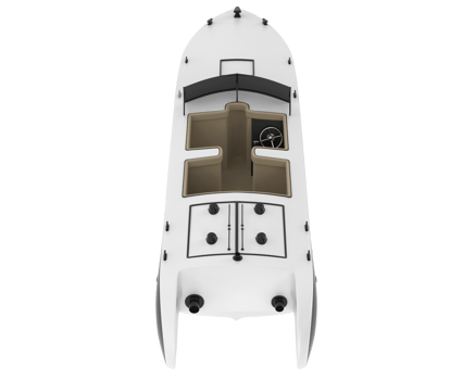 Speed boat isolated on background. 3d rendering - illustration png