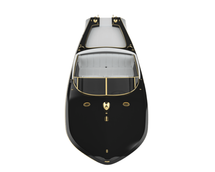 Speed boat isolated on background. 3d rendering - illustration png