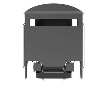 Locomotive isolated on background. 3d rendering - illustration png