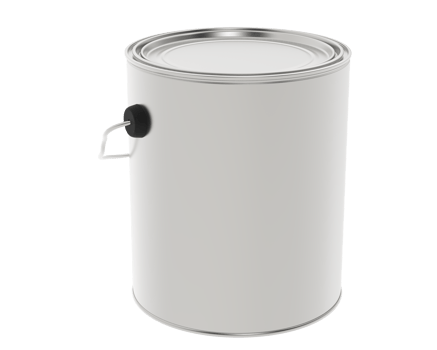 Paint can isolated on background. 3d rendering - illustration png