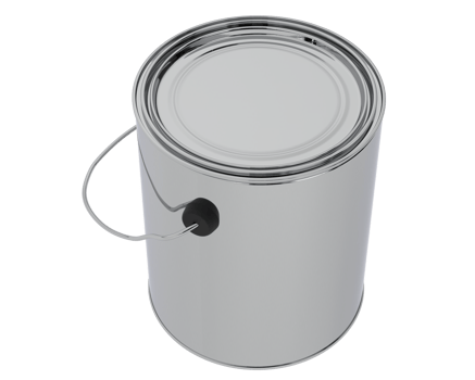 Paint can isolated on background. 3d rendering - illustration png