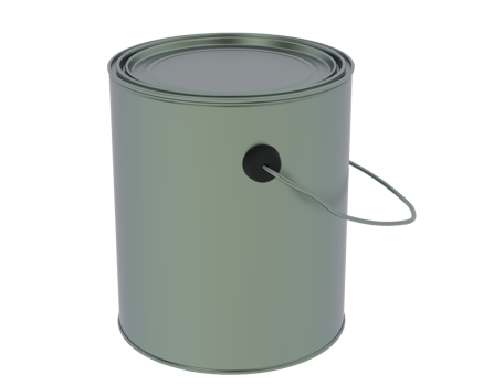 Paint can isolated on background. 3d rendering - illustration png