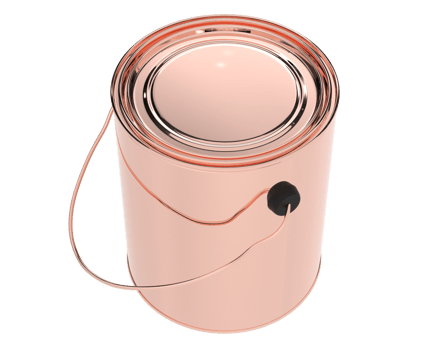 Paint can isolated on background. 3d rendering - illustration png