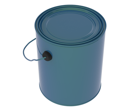 Paint can isolated on background. 3d rendering - illustration png