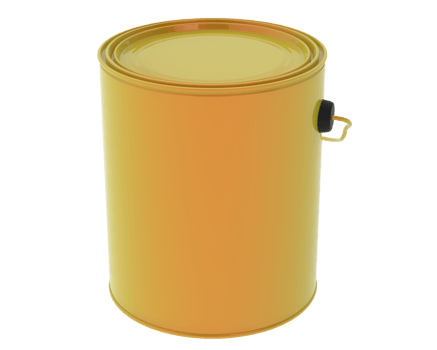 Paint can isolated on background. 3d rendering - illustration png