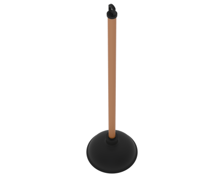 Plunger isolated on background. 3d rendering - illustration png