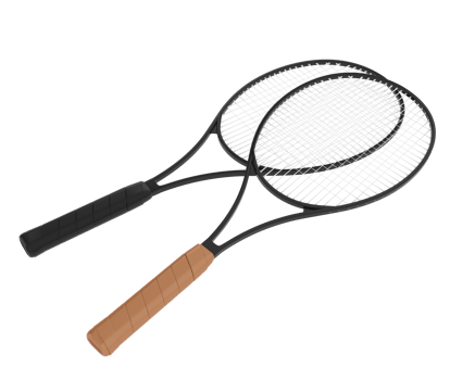 Racket isolated on background. 3d rendering - illustration png