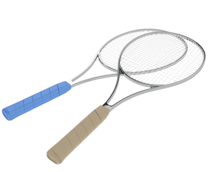 Racket isolated on background. 3d rendering - illustration png