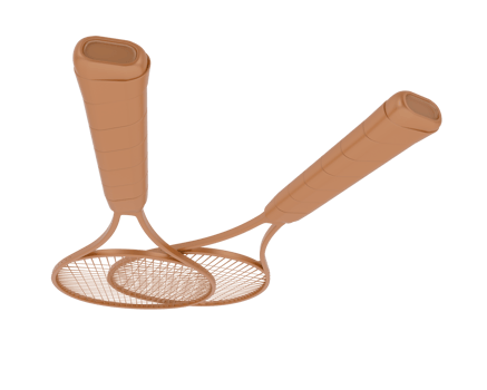 Racket isolated on background. 3d rendering - illustration png