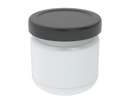 Tiny jar isolated on background. 3d rendering - illustration png