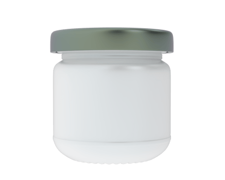Tiny jar isolated on background. 3d rendering - illustration png