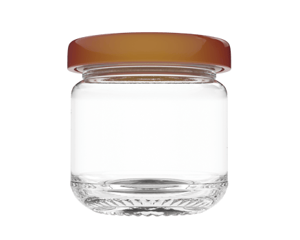 Tiny jar isolated on background. 3d rendering - illustration png