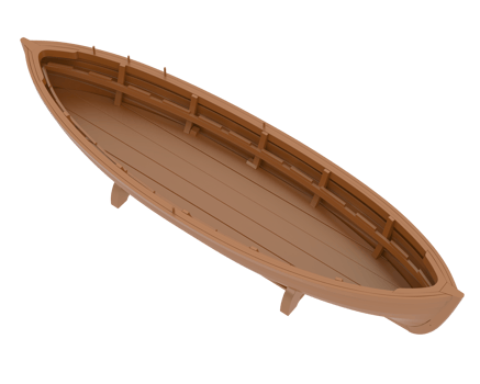 Whaleboat isolated on background. 3d rendering - illustration png