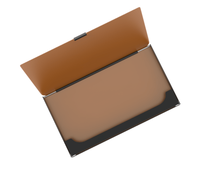 Business card holder isolated on background. 3d rendering - illustration png