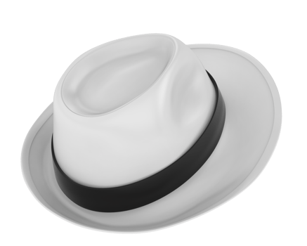 Hat isolated on background. 3d rendering - illustration png