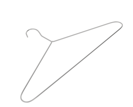 Clothes hanger isolated on background. 3d rendering - illustration png