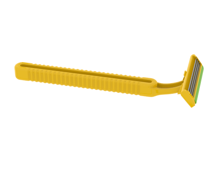 Shaving razor isolated on background. 3d rendering - illustration png
