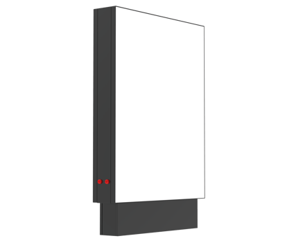 City standing billboard isolated on background. 3d rendering - illustration png