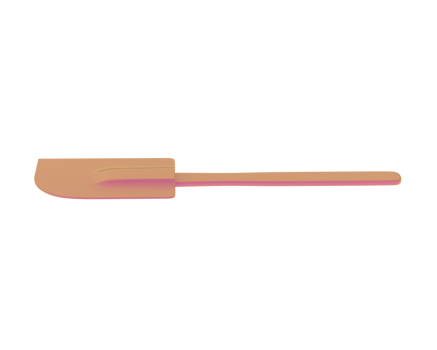 Spatula isolated on background. 3d rendering - illustration png
