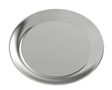 Serving plate isolated on background. 3d rendering - illustration png