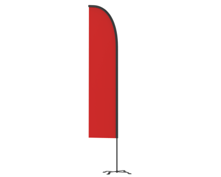 Feather flag isolated on background. 3d rendering - illustration png