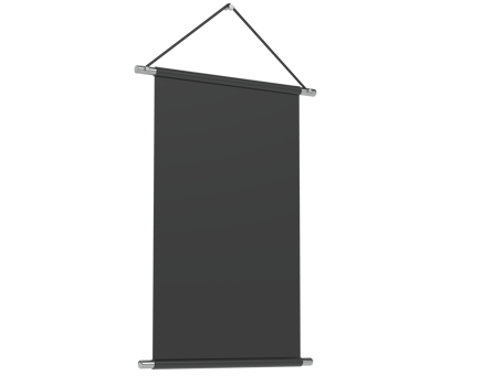 Screen projector wall isolated on background. 3d rendering - illustration png