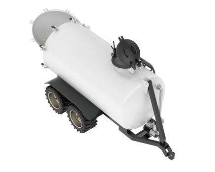 Fuel tank isolated on background. 3d rendering - illustration png