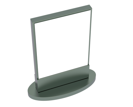 Led single sign isolated on background. 3d rendering - illustration png