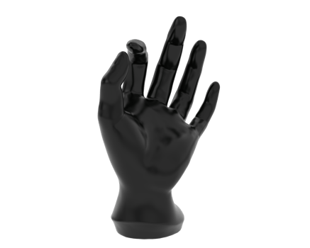 Mannequin hand isolated on background. 3d rendering - illustration png