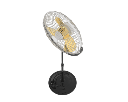 Standing fan isolated on background. 3d rendering - illustration png