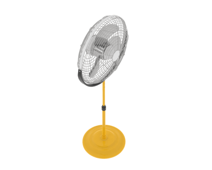 Standing fan isolated on background. 3d rendering - illustration png
