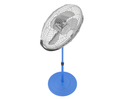 Standing fan isolated on background. 3d rendering - illustration png