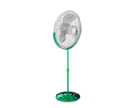 Standing fan isolated on background. 3d rendering - illustration png