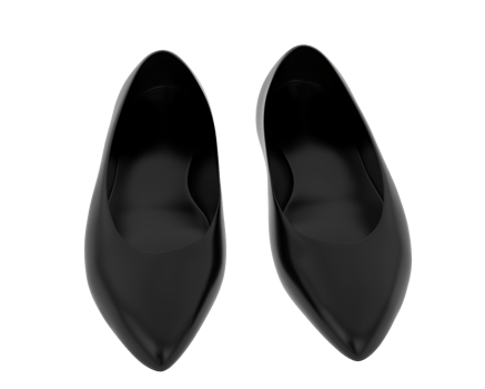 Ballet shoes isolated on background. 3d rendering - illustration png