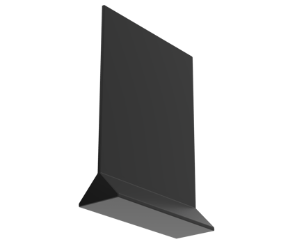 POS standing banner isolated on background. 3d rendering - illustration png