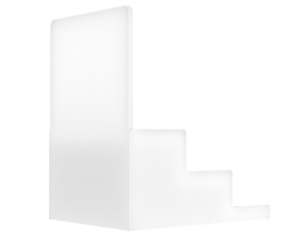POS store steps isolated on background. 3d rendering - illustration png