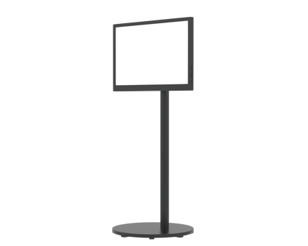 Screen television stand isolated on background. 3d rendering - illustration png