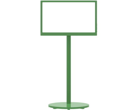 Screen television stand isolated on background. 3d rendering - illustration png