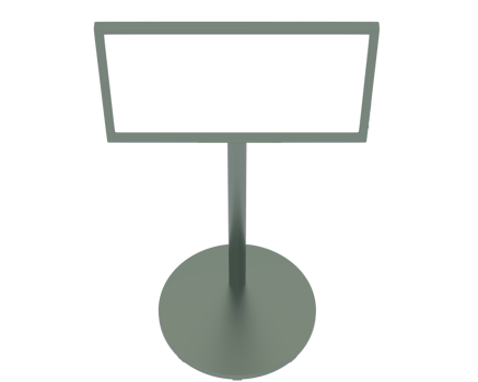 Screen television stand isolated on background. 3d rendering - illustration png