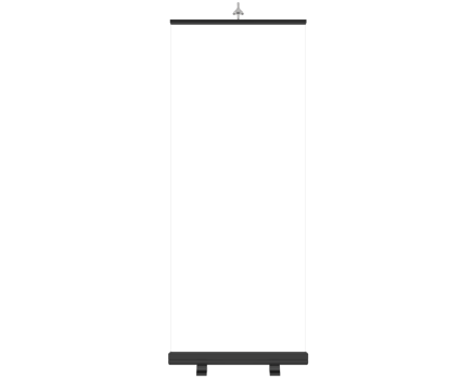 Screen vertical stand isolated on background. 3d rendering - illustration png