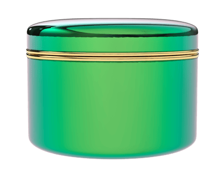 Cream jar isolated on background. 3d rendering - illustration png
