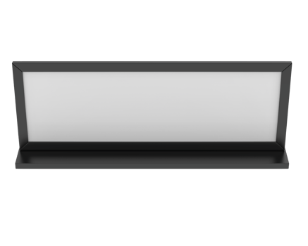 Modern chalk board isolated on background. 3d rendering - illustration png