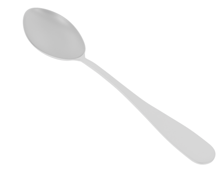 Spoon isolated on background. 3d rendering - illustration png