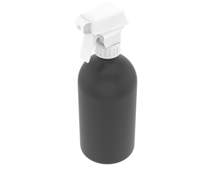 Spray bottle isolated on background. 3d rendering - illustration png