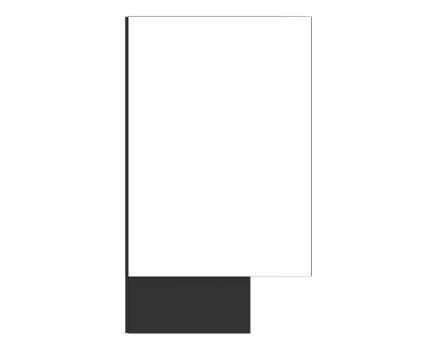 Led single sign isolated on background. 3d rendering - illustration png