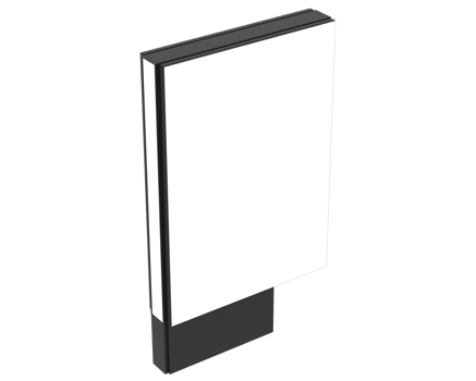Led single sign isolated on background. 3d rendering - illustration png