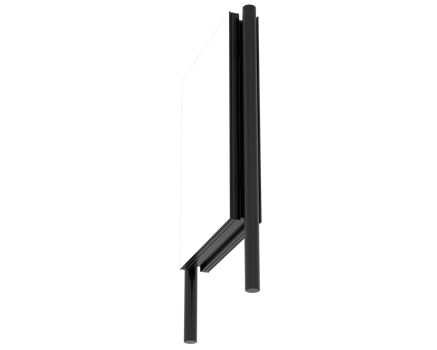 Led single sign isolated on background. 3d rendering - illustration png