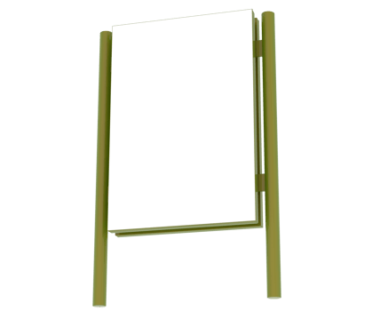 Led single sign isolated on background. 3d rendering - illustration png