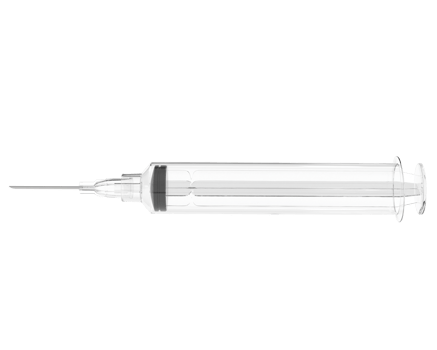 Syringe isolated on background. 3d rendering - illustration png